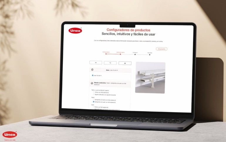 UNEX lanza un nuevo configurador digital para sistemas modulares aislantes tipo Strut