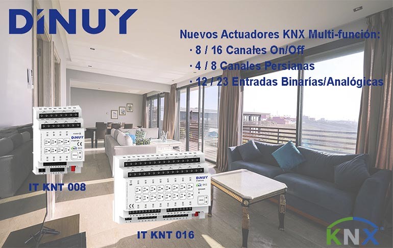 Nuevos Actuadores KNX Multifunción de Dinuy