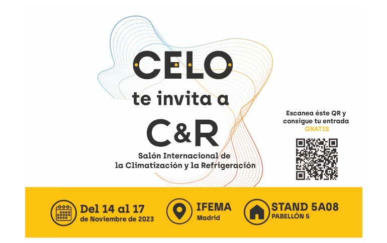 CELO presentará los nuevos sistemas de sujeción y fijación para climatización en la Feria de C&R en el stand 5A08