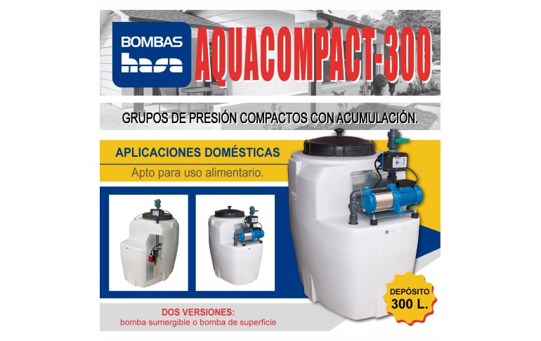 AQUACOMPACT - Grupos de presión compactos con acumulación - Productos -  Bombas Hasa