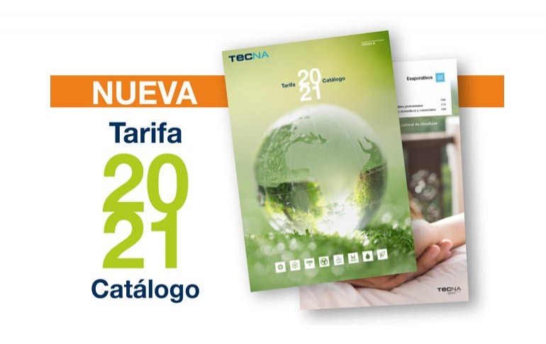 Nueva tarifa TECNA 2020/2021