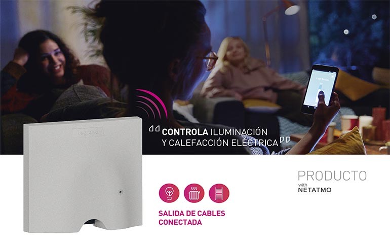 Nueva salida de cables conectada with Netatmo de Legrand