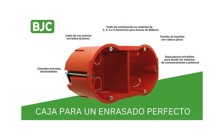 Nuevas cajas de BJC para empotrar en tabique hueco