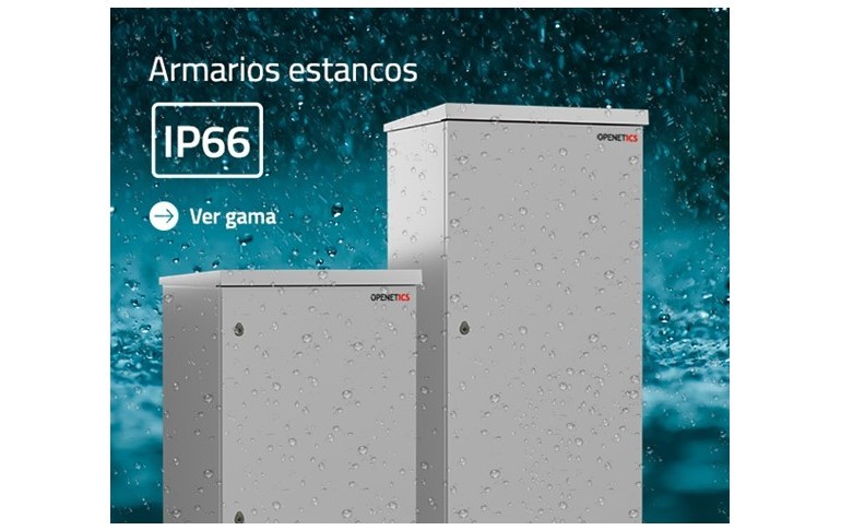 Armarios metálicos estancos monobloc IP66 de OPENETICS, anticorrosivos y con amplio espacio interior