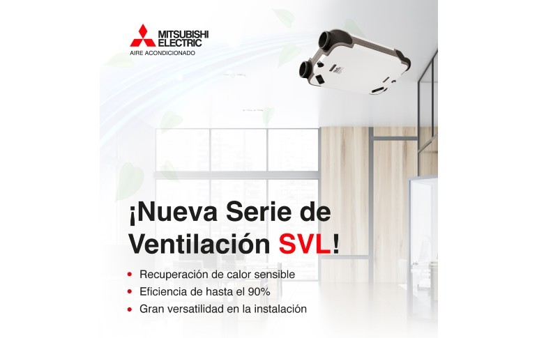 Mitsubishi Electric lanza el nuevo Recuperador de Calor Sensible Centralizado serie SVL