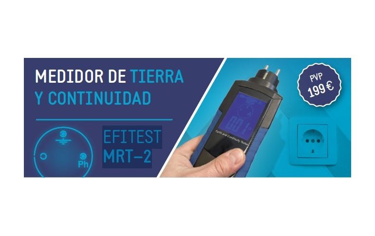 MEDIDOR DE TIERRA Y CONTINUIDAD EFITEST MRT–2 de la marca EFIBAT
