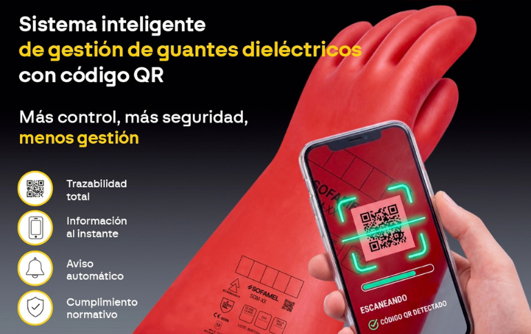 SOFAMEL impulsa la digitalización de los EPI con un sistema inteligente para la gestión de guantes dieléctricos