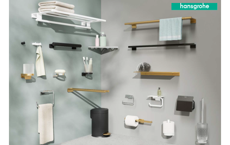 Hansgrohe presenta AddStoris S: la colección de accesorios que eleva la organización y el diseño del baño
