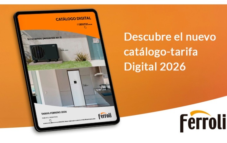 FERROLI presenta su nuevo catálogo-tarifa digital 2026