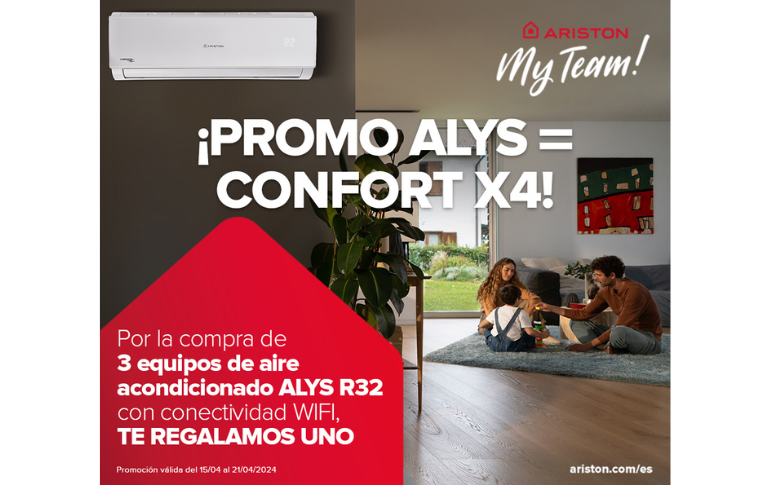 ¡Nueva Promoción de Ariston! Llévate gratis un aire acondicionado ALYS R32