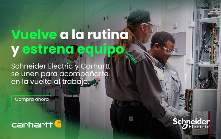 SCHNEIDER ELECTRIC impulsa la vuelta a la rutina con una promoción de equipamiento técnico Carhartt
