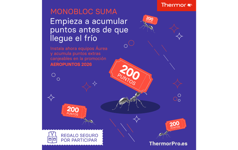 THERMOR impulsa la promoción Monobloc Suma para acumular puntos extra en AEROPUNTOS 2026