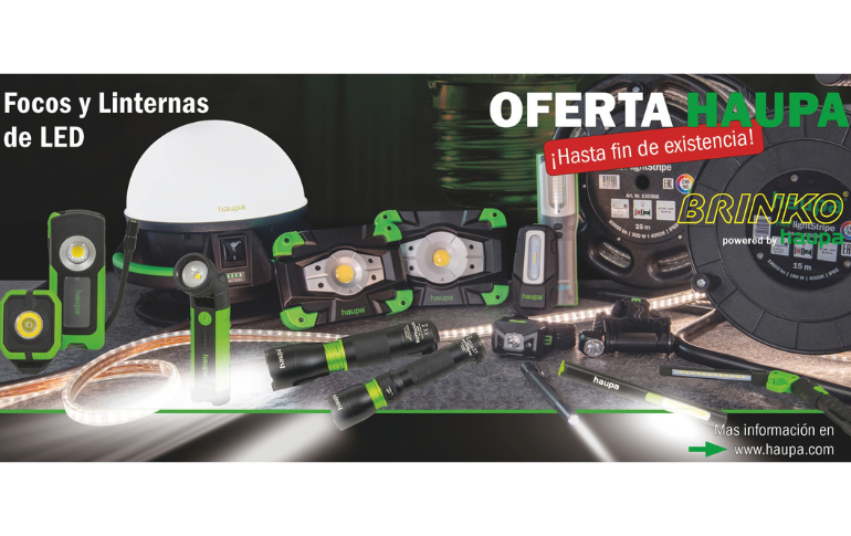 HAUPA impulsa su gama de luces de trabajo con una promoción especial para profesionales